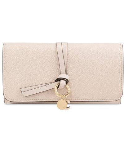 Chloé Leather Wallet, - Pink