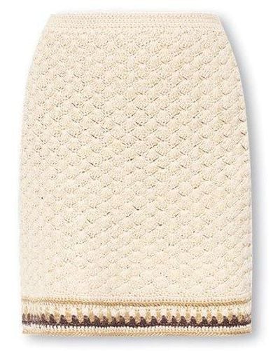 Tory Burch Crochet Skirt - White