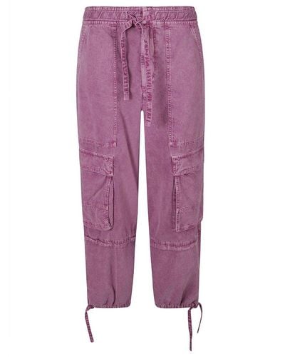 Isabel Marant Ivy Drawstring Trousers - Purple