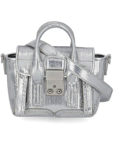 3.1 Phillip Lim Pashli Nano Metallic Effect Satchel Bag