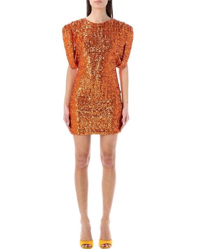 The Attico Annie Mini Dress - Orange