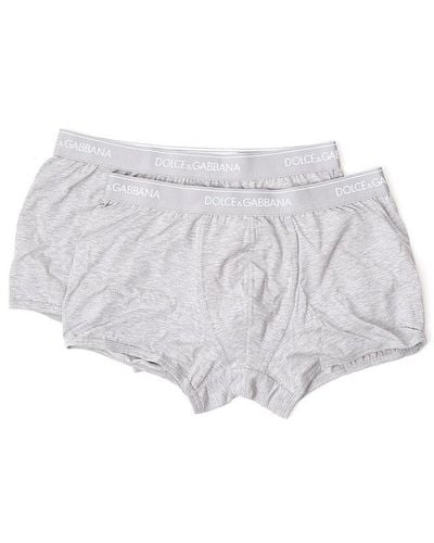 Dolce & Gabbana Logo Band Two-pack Boxers - White