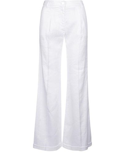 Jacob Cohen Mid-rise Straight-leg Pants - White