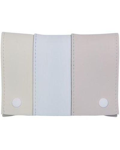 Sunnei Paneled Snapped Wallet - White