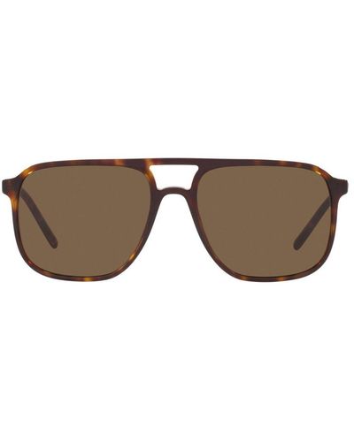 Dolce & Gabbana Aviator Sunglasses - Brown