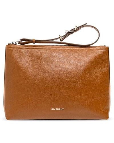 Givenchy Voyou Zip-up Pouch - Brown