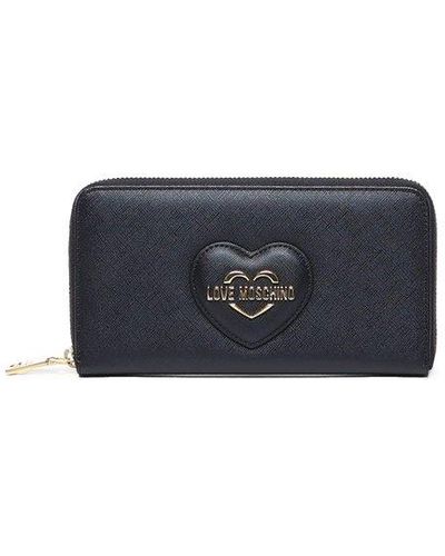 Love Moschino Logo-plaque Zipped Continental Wallet - Blue