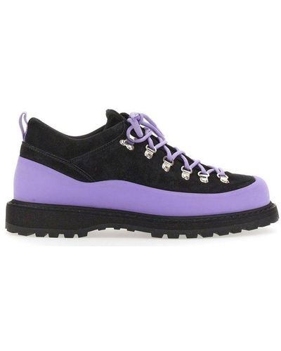 Diemme Roccia Basso Two-toned Lace-up Sneakers - Purple