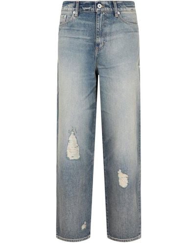 KENZO Dirty Blue Carrot Fit Jeans
