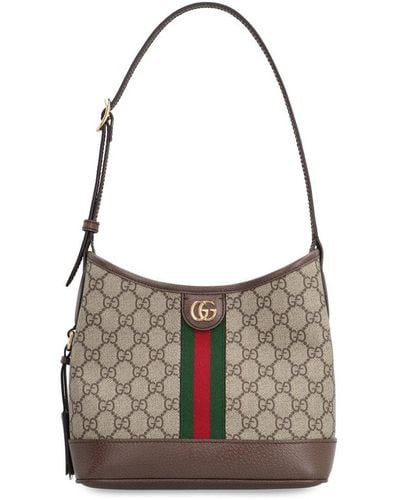 Gucci Ophidia Small Fabric Shoulder Bag - Gray