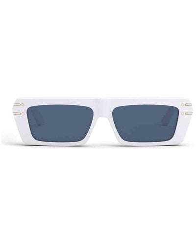 Dior Rectangular Frame Sunglasses - White