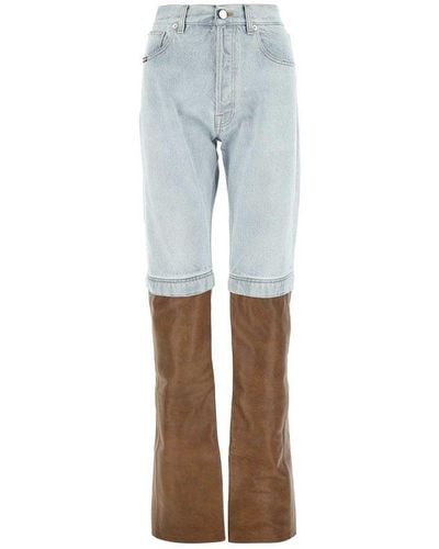 VTMNTS Two-toned Panelled Jeans - Blue