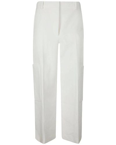 Khaite Caiton Wide-leg Trousers - White