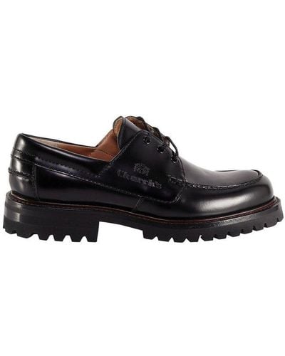 Church's Round Toe Lace-up Shoes - Black