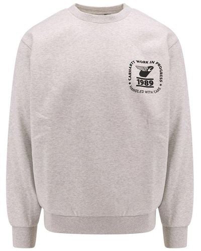 Carhartt Logo-printed Crewneck Sweatshirt - Grey