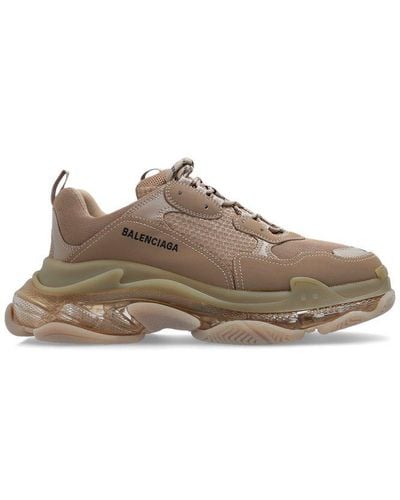 Balenciaga Triple S Lace-up Trainers - Brown