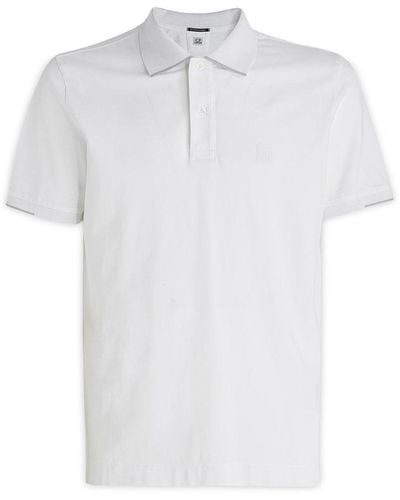 C.P. Company Logo-patch Short-sleeved Polo Shirt - White
