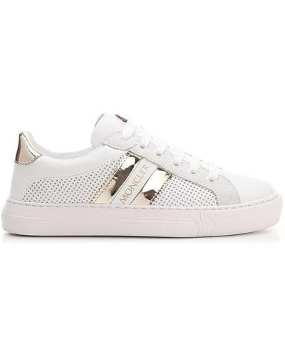 Moncler Logo Detailed Lace-up Trainers - White