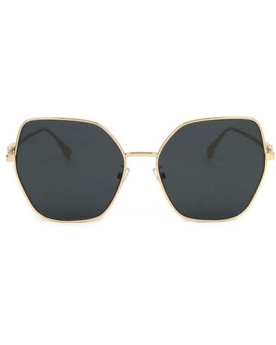 Fendi Butterfly Frame Sunglasses - Black