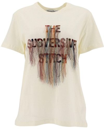 Dior The Subversive Stitch Embroidered T-shirt - White