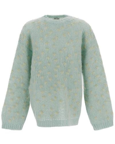 Magliano Polka Dot Detailed Knitted Jumper - Green