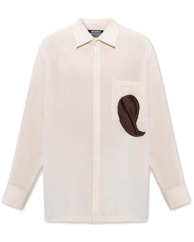 Jacquemus La Chemise Pera Long-sleeve Shirt - White