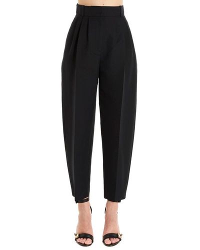 Alexander McQueen Cropped Trousers - Black