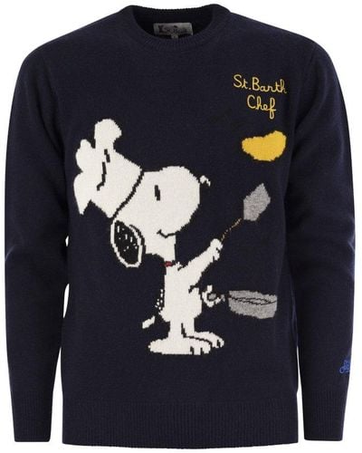 Mc2 Saint Barth Snoopy Chef Jumper - Blue