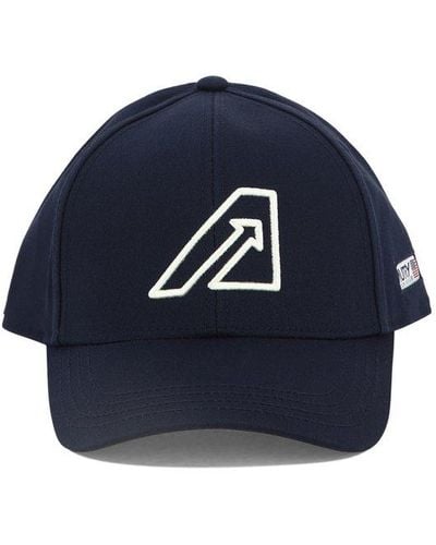 Autry Logo-embroidered Curved Peak Baseball Cap - Blue