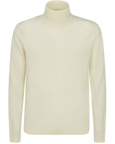 Roberto Collina Roll Neck Long-sleeved Jumper - White