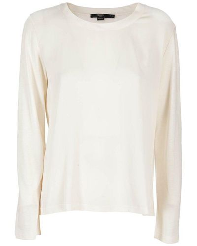 Seventy Long Sleeevd Crewneck Sweater - White