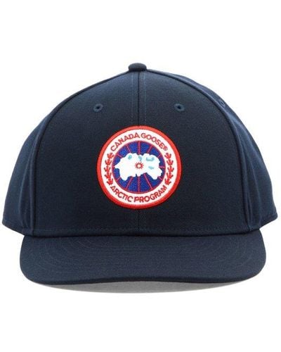 Canada Goose Logo Embroidered Tonal Cap - Blue