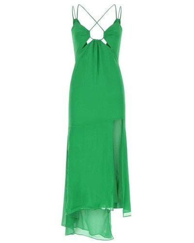 ANDAMANE Cut-out Sleeveless Dress - Green