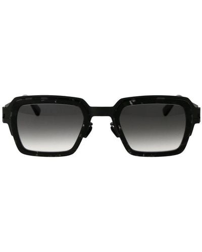 Mykita Lennon Square Frame Sunglasses - Black