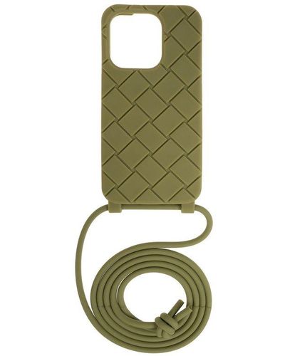 Bottega Veneta Iphone 15 Pro Case, - Green
