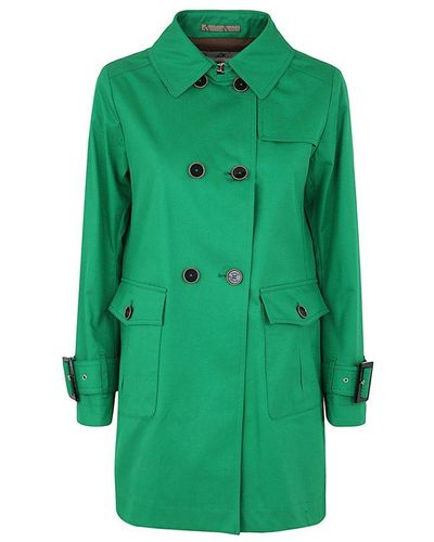 Herno Cotton Trench Coat - Green