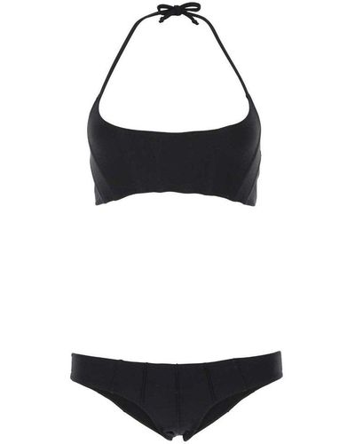 Lisa Marie Fernandez Halter Neck Two-piece Bikini Set - Black