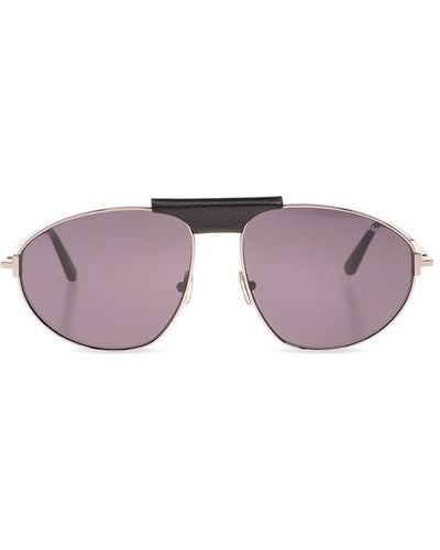 Tom Ford Ken Pilot Frame Sunglasses - Purple