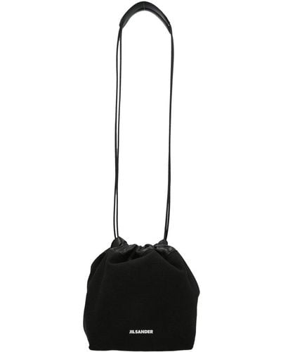 Jil Sander Dumpling Bucket Bag - Black