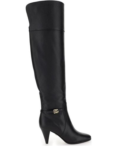 Dolce & Gabbana Dolce & Gabbana Cruise Leather Boots - Black