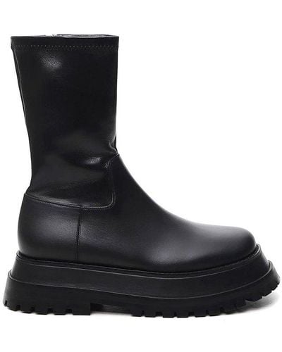 Burberry Chunky Sole Boots - Black