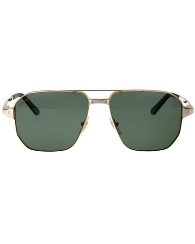 Cartier Aviator Sunglasses - Green