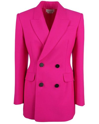 Alexander McQueen Jackets Fuchsia - Pink