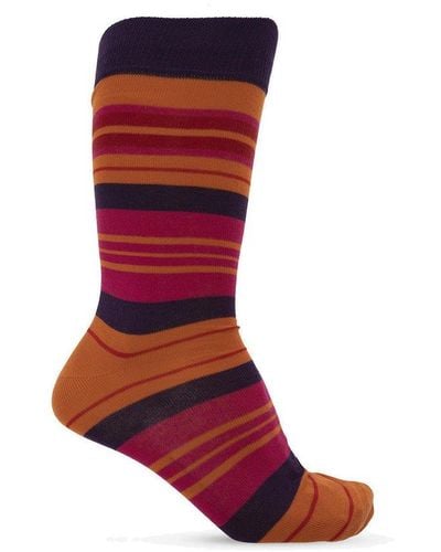 Etro Striped Socks - Red