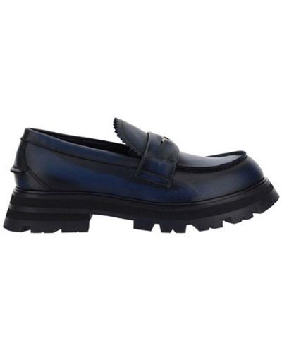 Alexander McQueen Ridged Slip-on Loafers - Multicolor