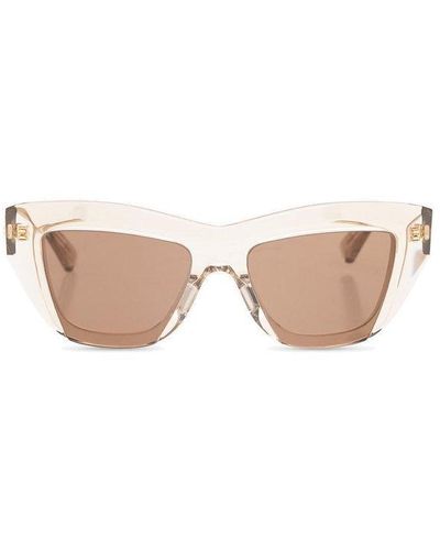 Bottega Veneta Cat-eye Frame Sunglasses - Natural