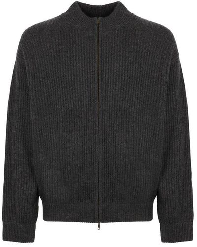 LeKasha Hanoi Zip-up Knitted Cardigan - Black