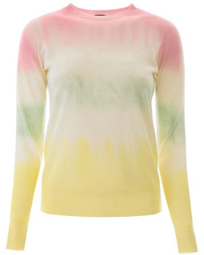 Pinko Tie-dyed Crewneck Sweater - Yellow