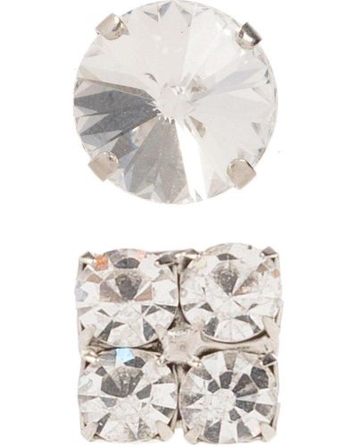 Forte Forte Round-and Square Single Earring - White
