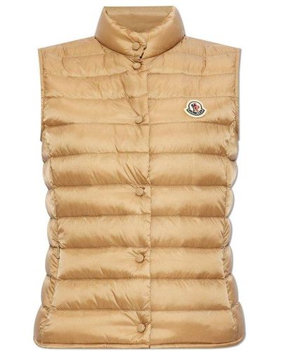 Moncler Liane High-neck Down Gilet - Natural